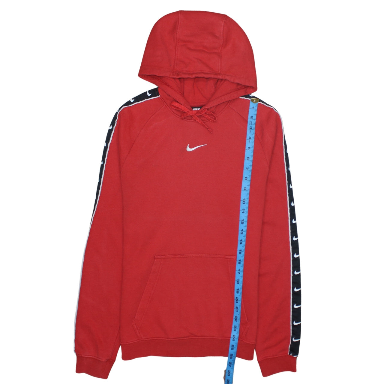 Nike Men's Red XS Pullover Hoodie with Logo Trim