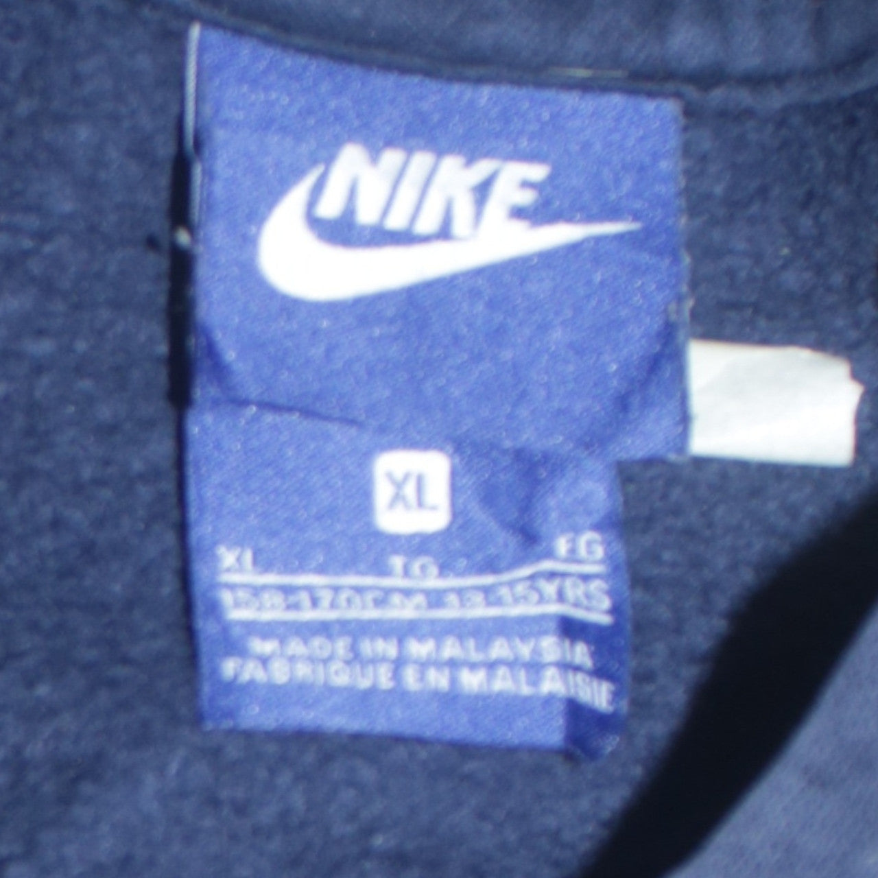 Nike Boys Navy Blue XL 13-15 Years Pullover Hoodie with Logo