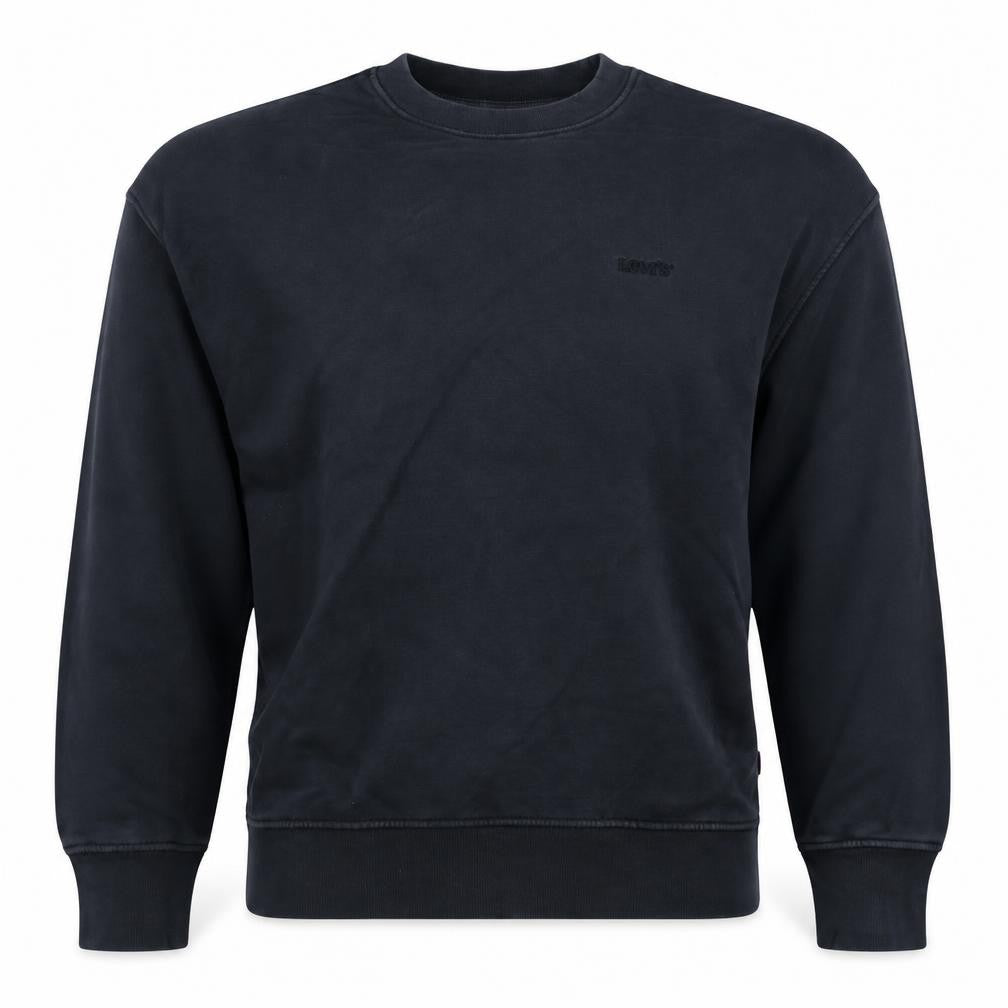 Levi's Men's Black Cotton Crew Neck Pullover Sweatshirt Size S