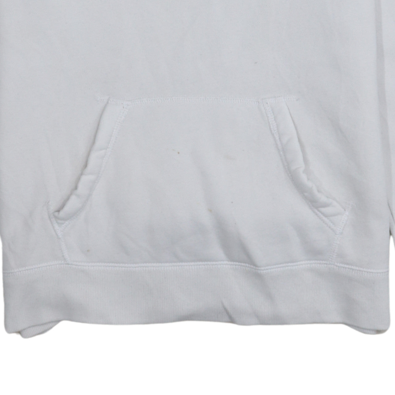 Hollister Womens White Pullover Hoodie Small Logo Print Casual