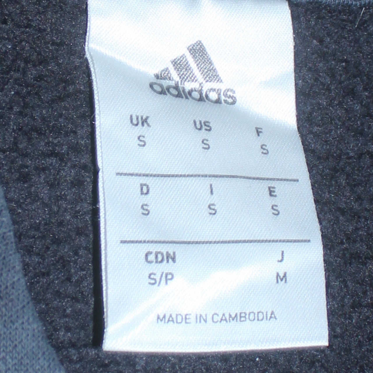 Adidas Men’s Black Pullover Hoodie Size S Sports Logo Fleece