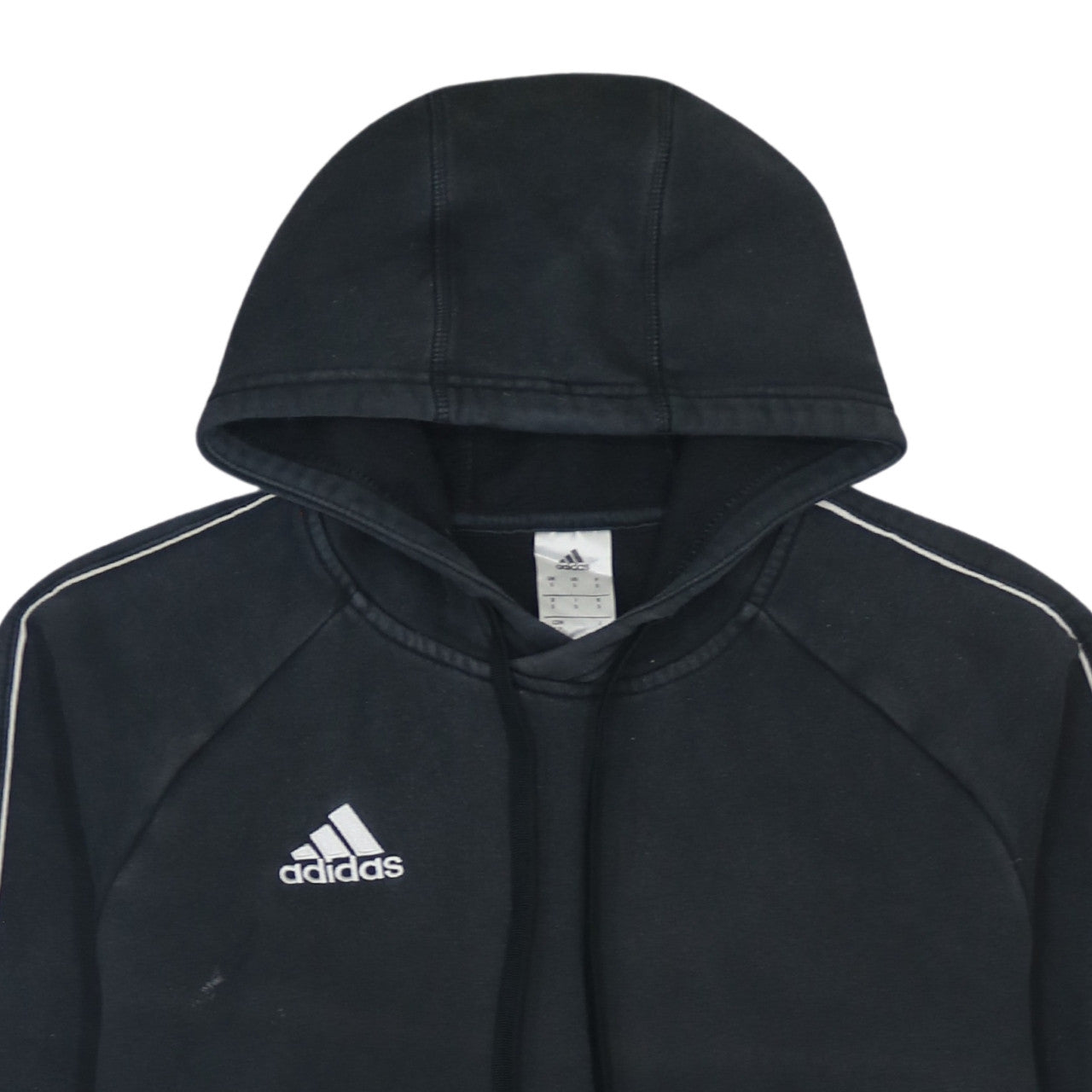 Adidas Men’s Black Pullover Hoodie Size S Sports Logo Fleece