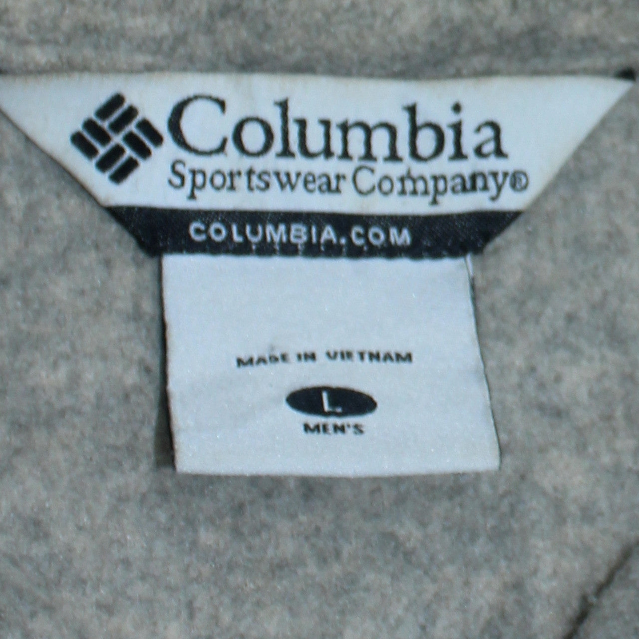 Columbia Men's Beige Fleece Full Zip Jacket Size L Outdoor Casual