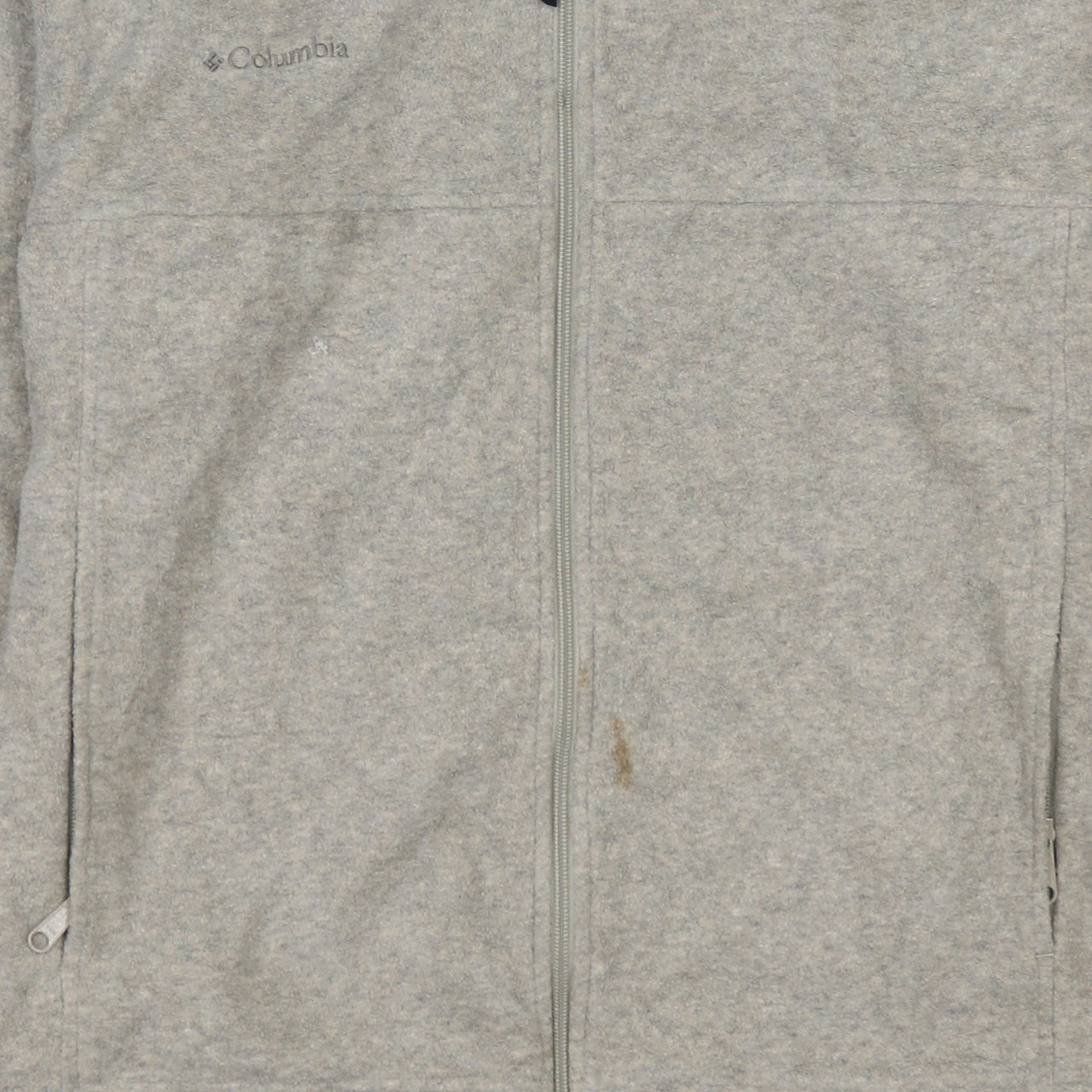 Columbia Men's Beige Fleece Full Zip Jacket Size L Outdoor Casual
