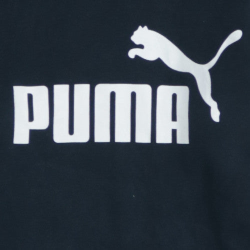 Puma Boys Black Pullover Hoodie XL (164) Graphic Logo Sweatshirt