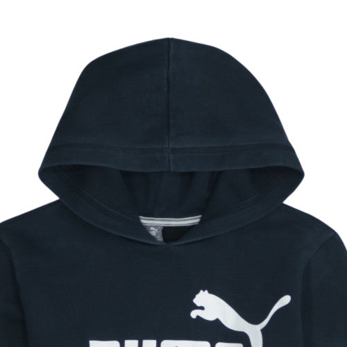 Puma Boys Black Pullover Hoodie XL (164) Graphic Logo Sweatshirt