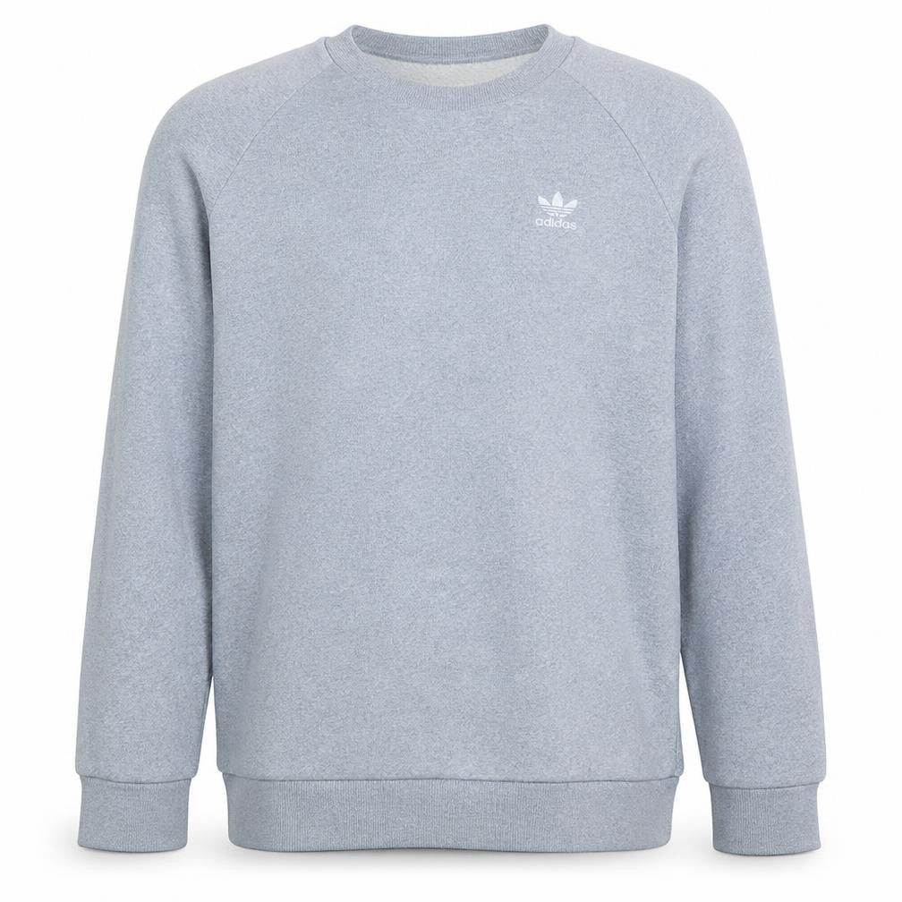 Adidas Men's Grey Crew Neck Pullover Sweatshirt Size S