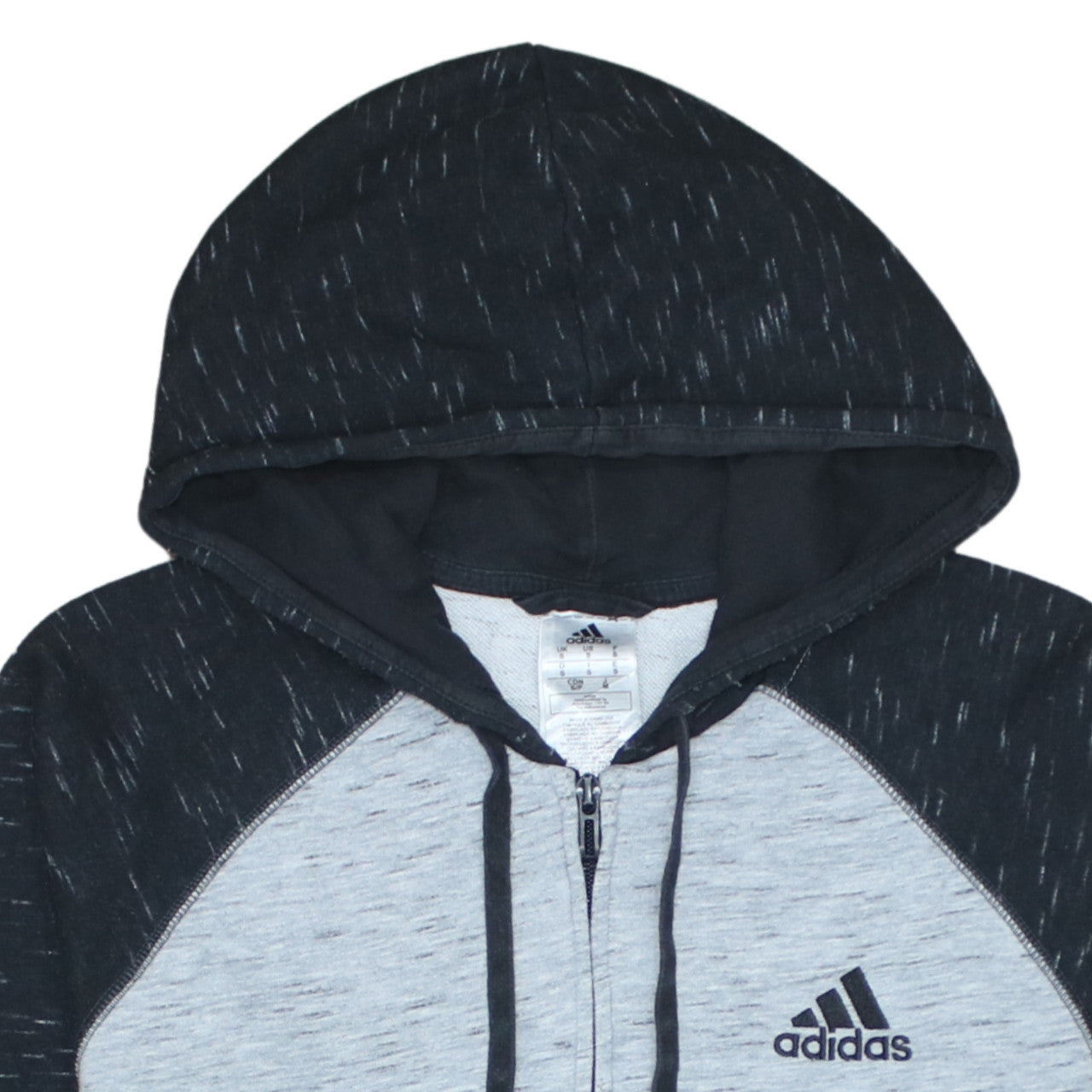Adidas Men's Grey Full Zip Hoodie Size S Sportswear