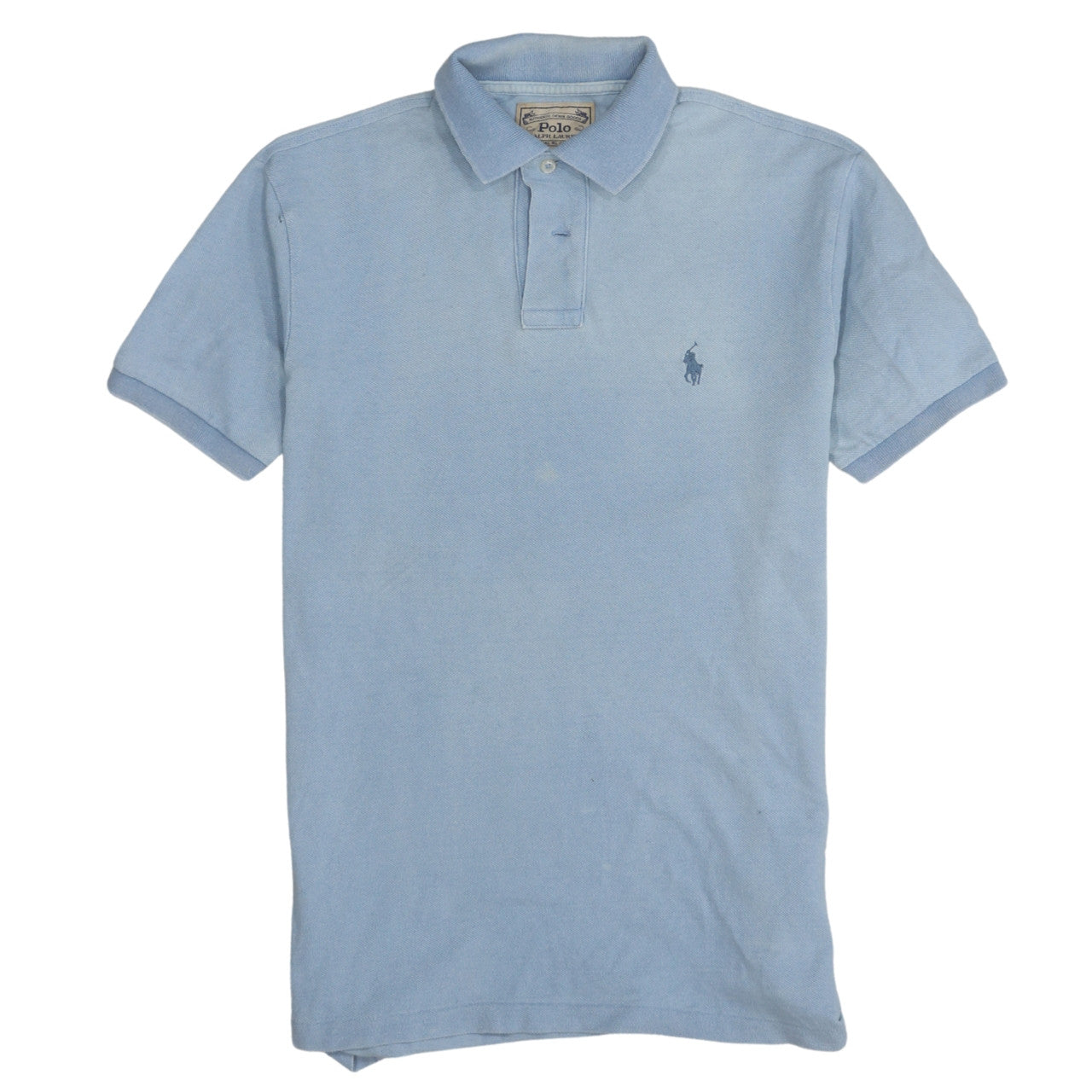 Ralph Lauren Men’s Blue Custom Slim Fit Cotton Polo Shirt Size S