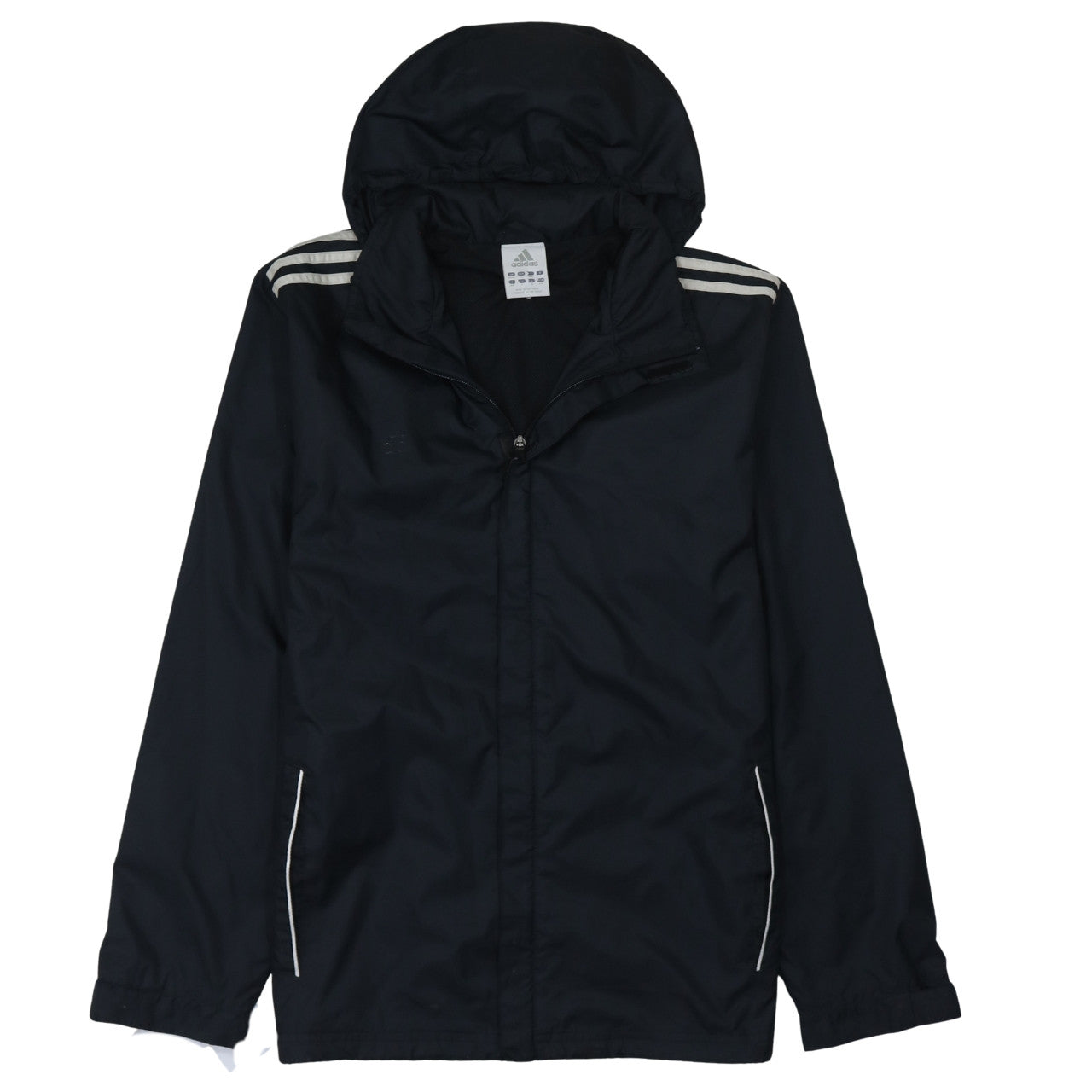 Adidas Men's Black M Windbreaker Hooded Sports Jacket