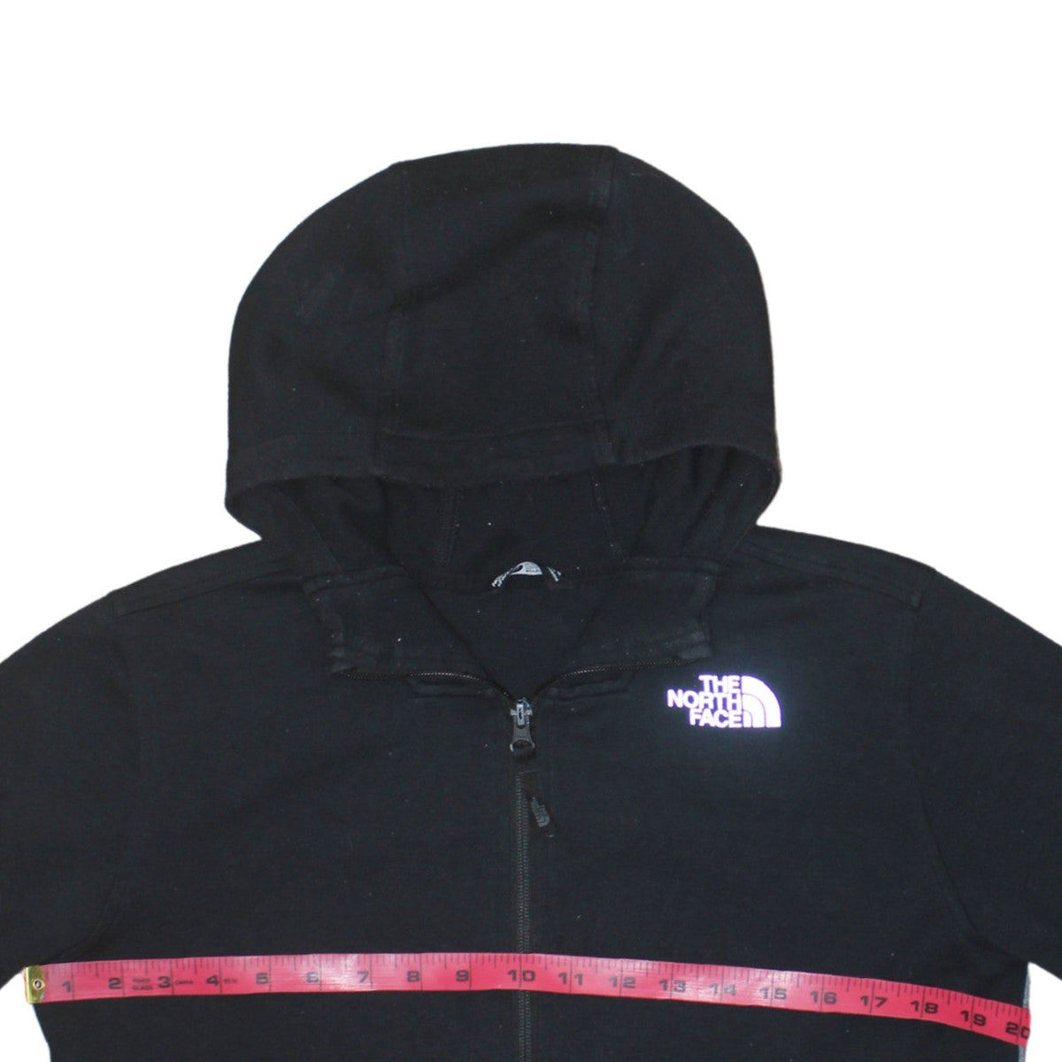The North Face Boys Black Grey Full Zip Hoodie XL Cotton Blend Casual