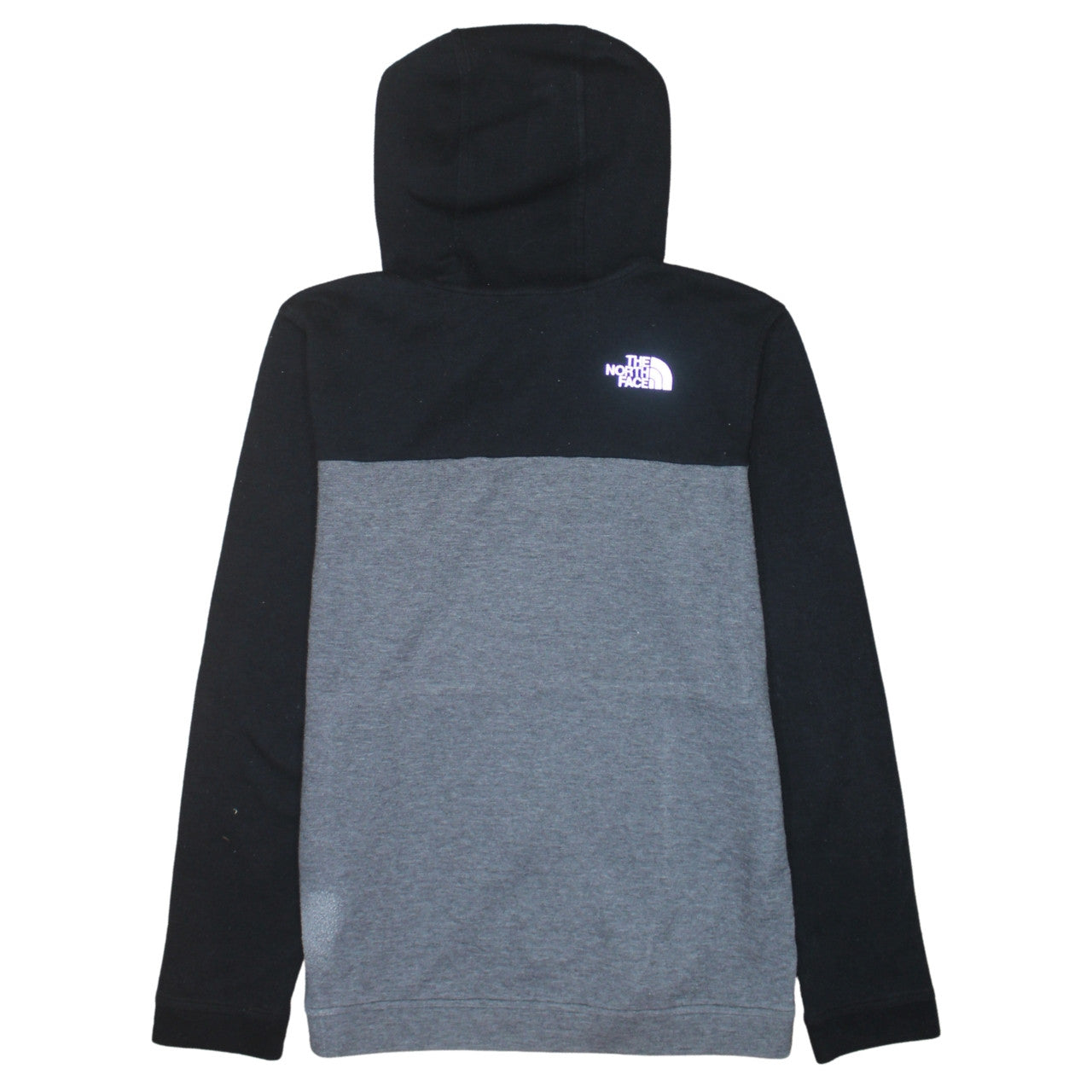 The North Face Boys Black Grey Full Zip Hoodie XL Cotton Blend Casual