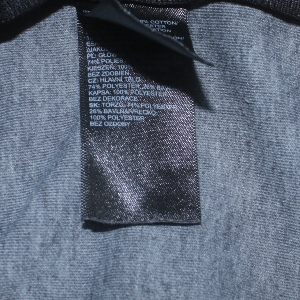 The North Face Boys Black Grey Full Zip Hoodie XL Cotton Blend Casual