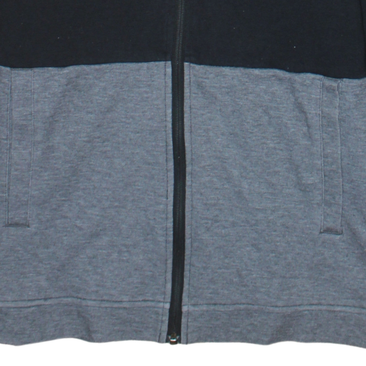 The North Face Boys Black Grey Full Zip Hoodie XL Cotton Blend Casual