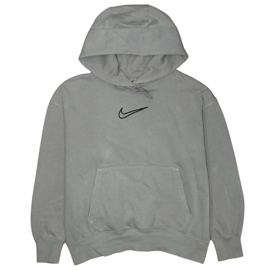 Nike Women’s Grey Pullover Hoodie Small Cotton Blend Casual Sweatshirt