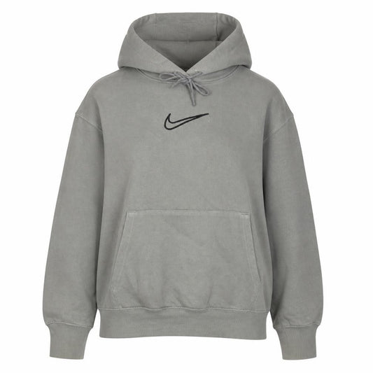 Nike Women’s Grey Pullover Hoodie Small Cotton Blend Casual Sweatshirt
