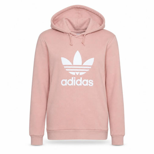 Adidas Women Pink XS Pullover Hoodie Sweatshirt with Logo Print