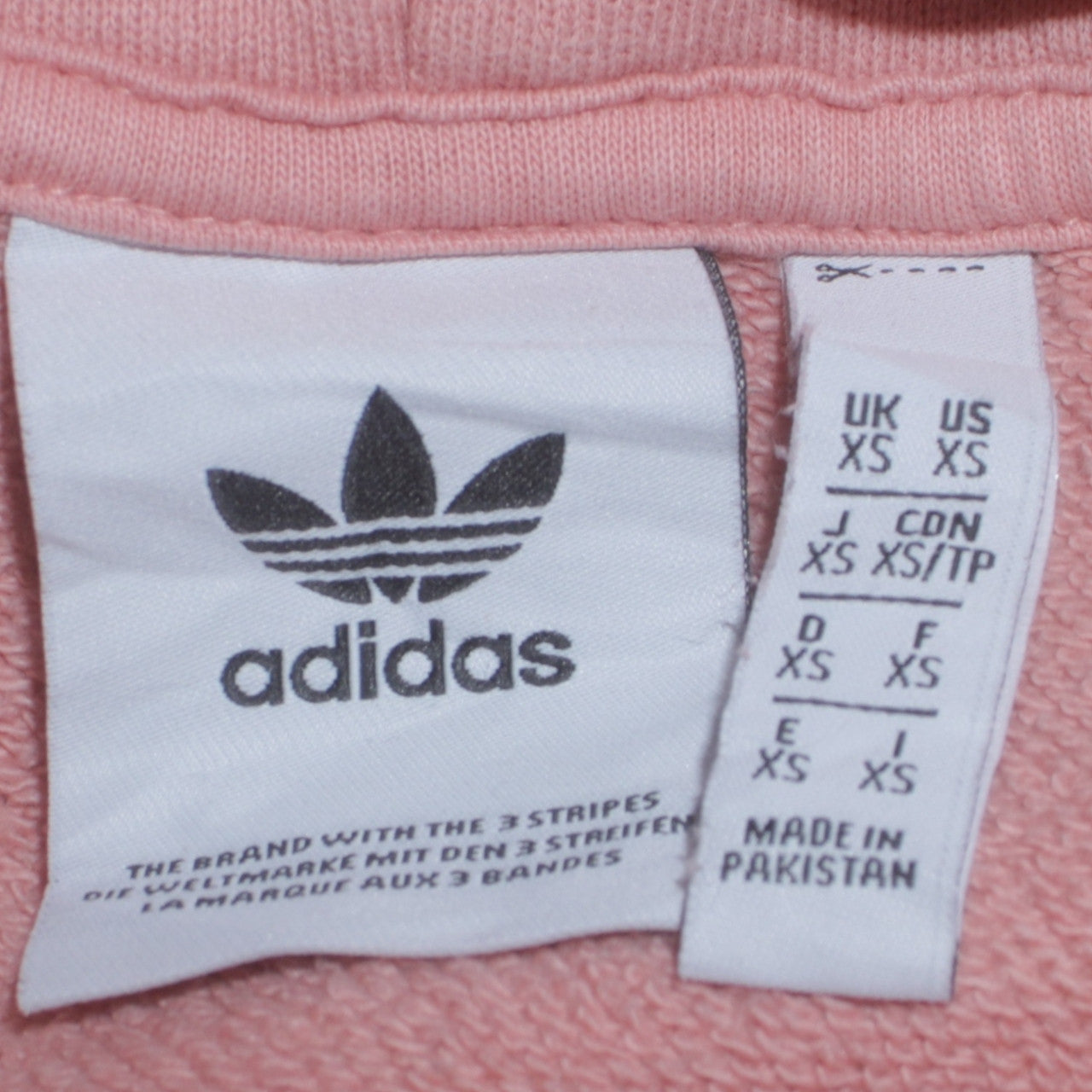 Adidas Women Pink XS Pullover Hoodie Sweatshirt with Logo Print