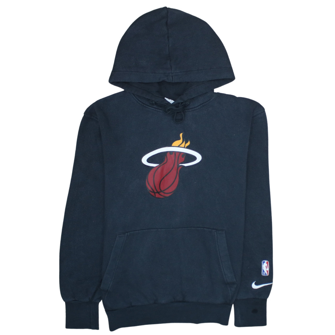 Nike Men’s Black Miami Hoodie Small Pullover Regular Fit Fleece