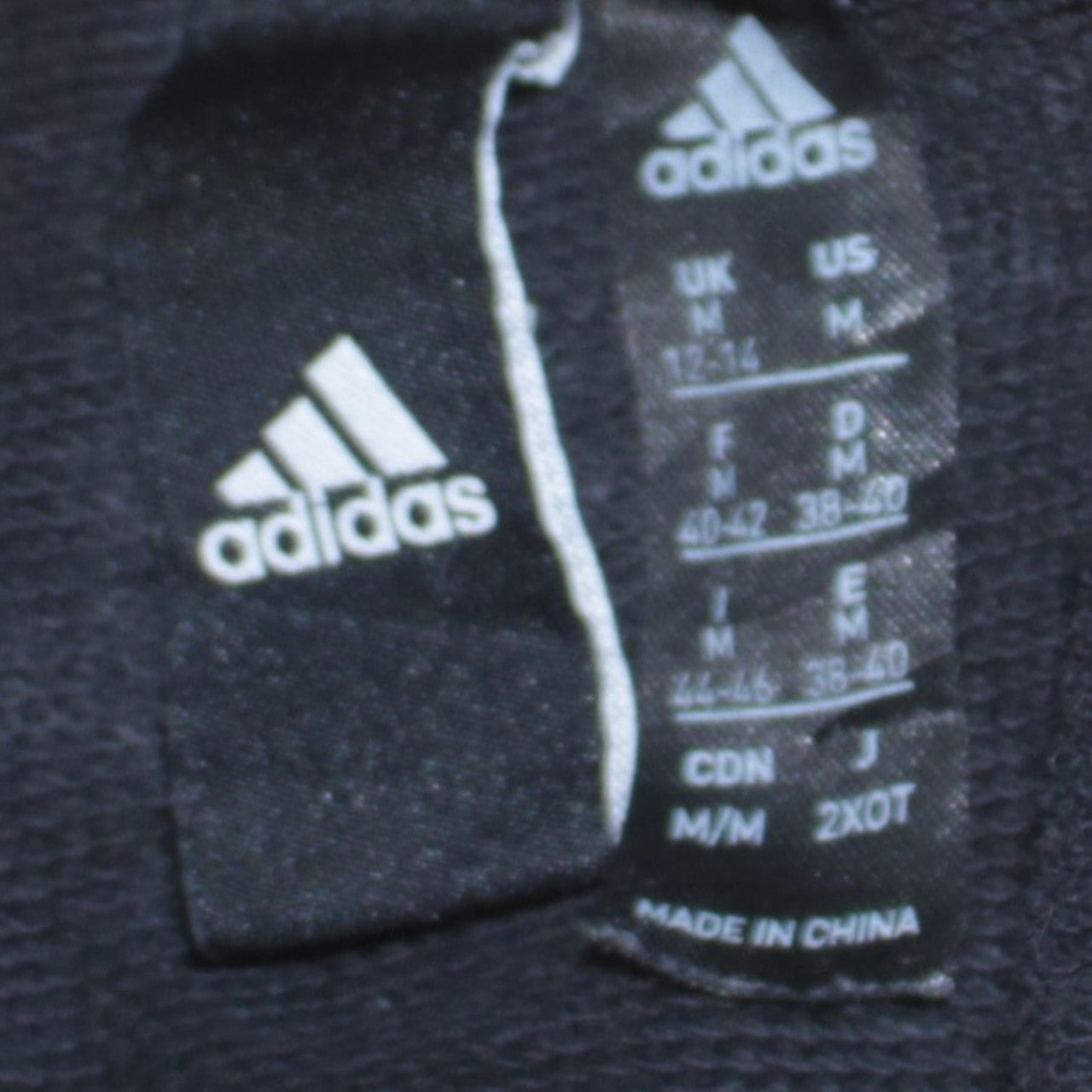 Adidas Womens Black Sweatshirt Size 12-14 Pullover Logo Crew Neck