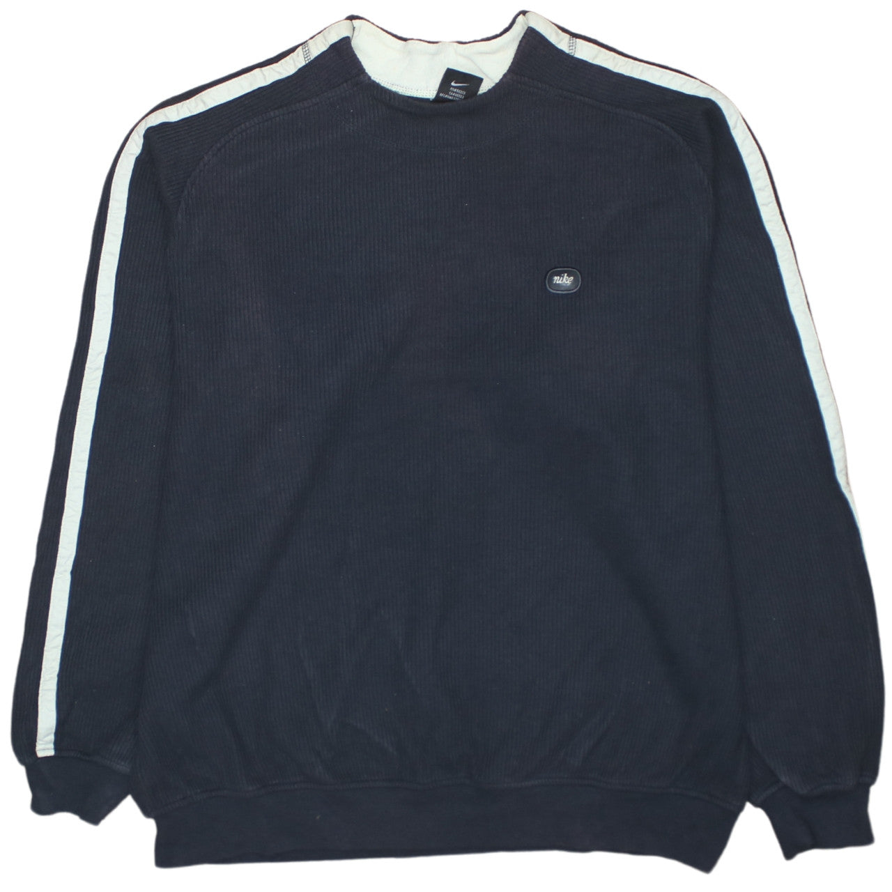 Nike Men's Blue XL Crew Neck Cotton Pullover Jumper