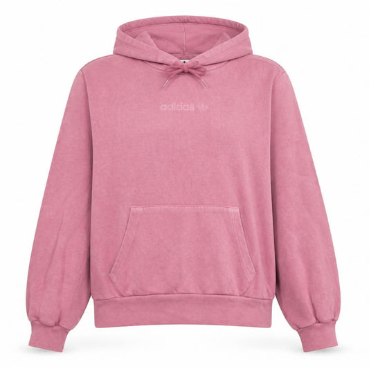 Adidas Womens Pink Pullover Hoodie Size 8 Cotton Blend Casual