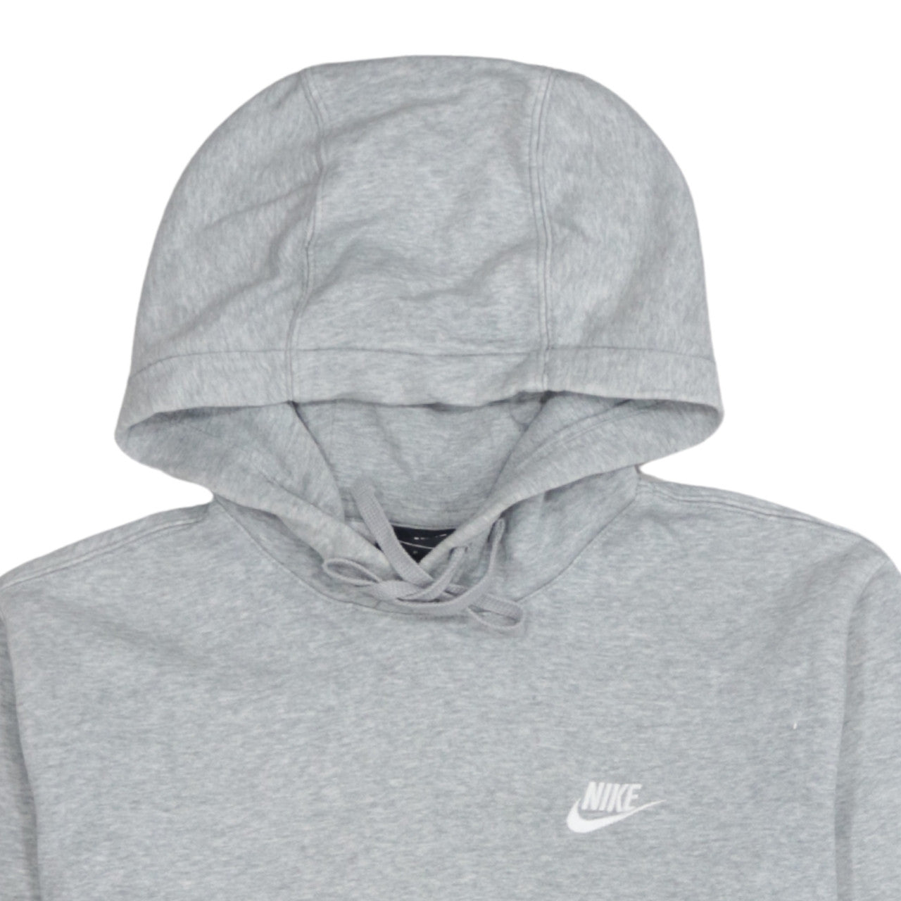 Nike Men's Grey Pullover Hoodie Small Regular Fit Logo Fleece