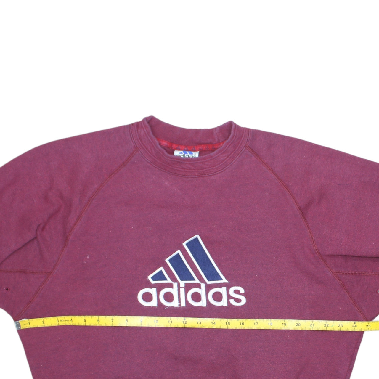 Adidas Men’s Purple Pullover Sweatshirt M Crew Neck Embroidered Logo
