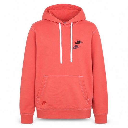 Nike Women's Pink Pullover Hoodie Small Logo Fleece Sweatshirt