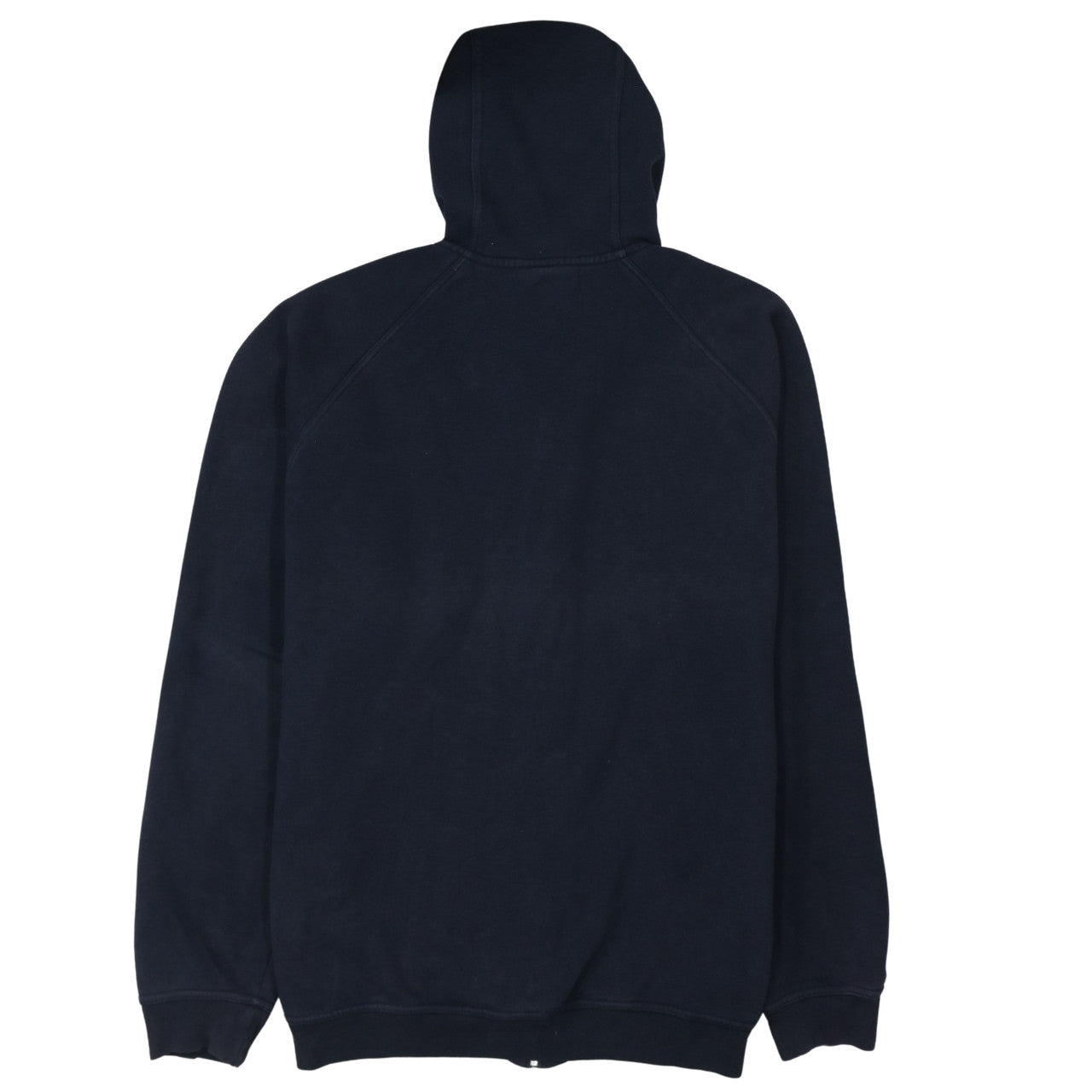 Adidas Men Blue Full Zip Fleece Hoodie 2XL Logo Sportswear