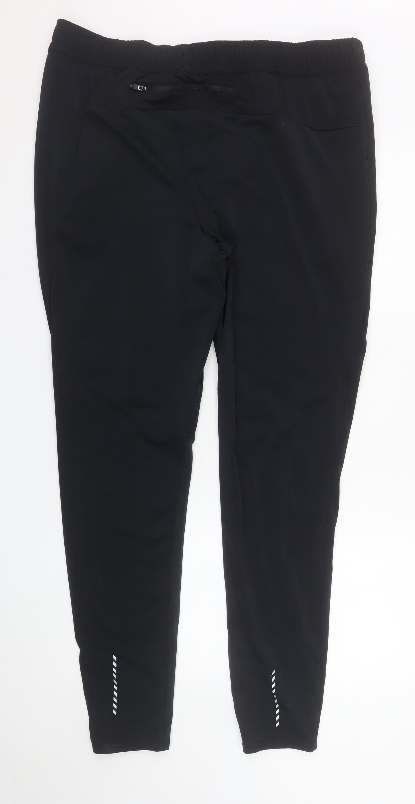 Crane Men's Black Jogger Softshell Activewear Trousers L Elastic Waist