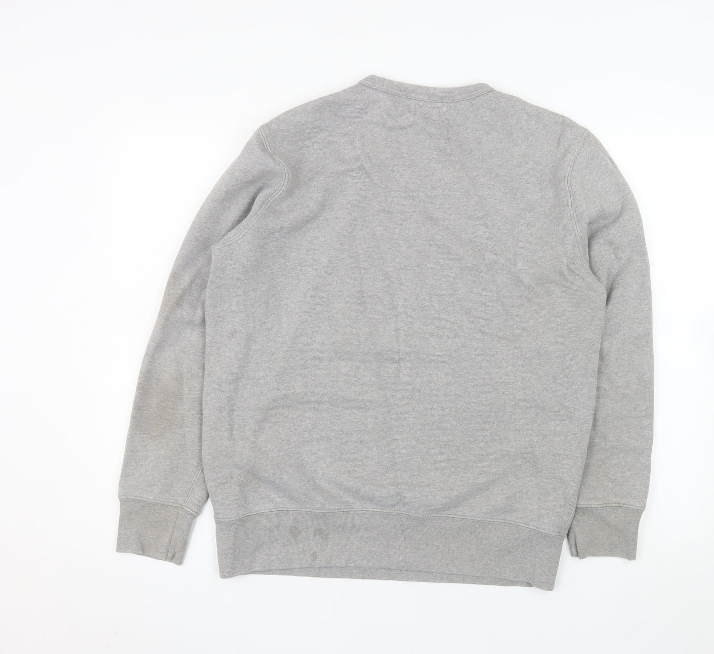 Levi's Mens Grey Logo Crew Neck Pullover Sweatshirt M