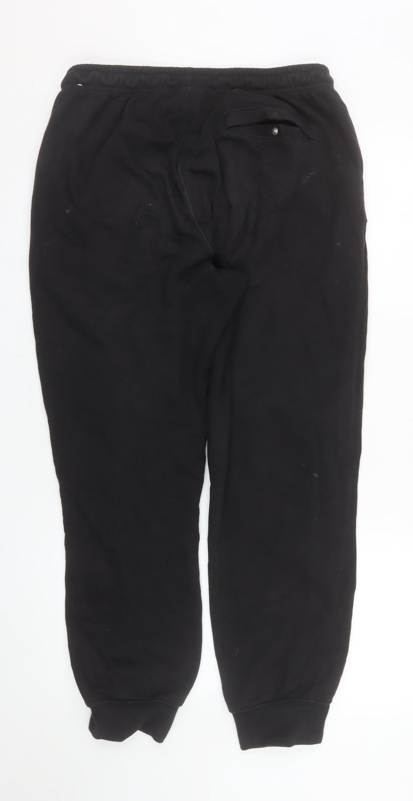 Nike Men's Black Medium Jogger Sweatpants Fleece Drawstring