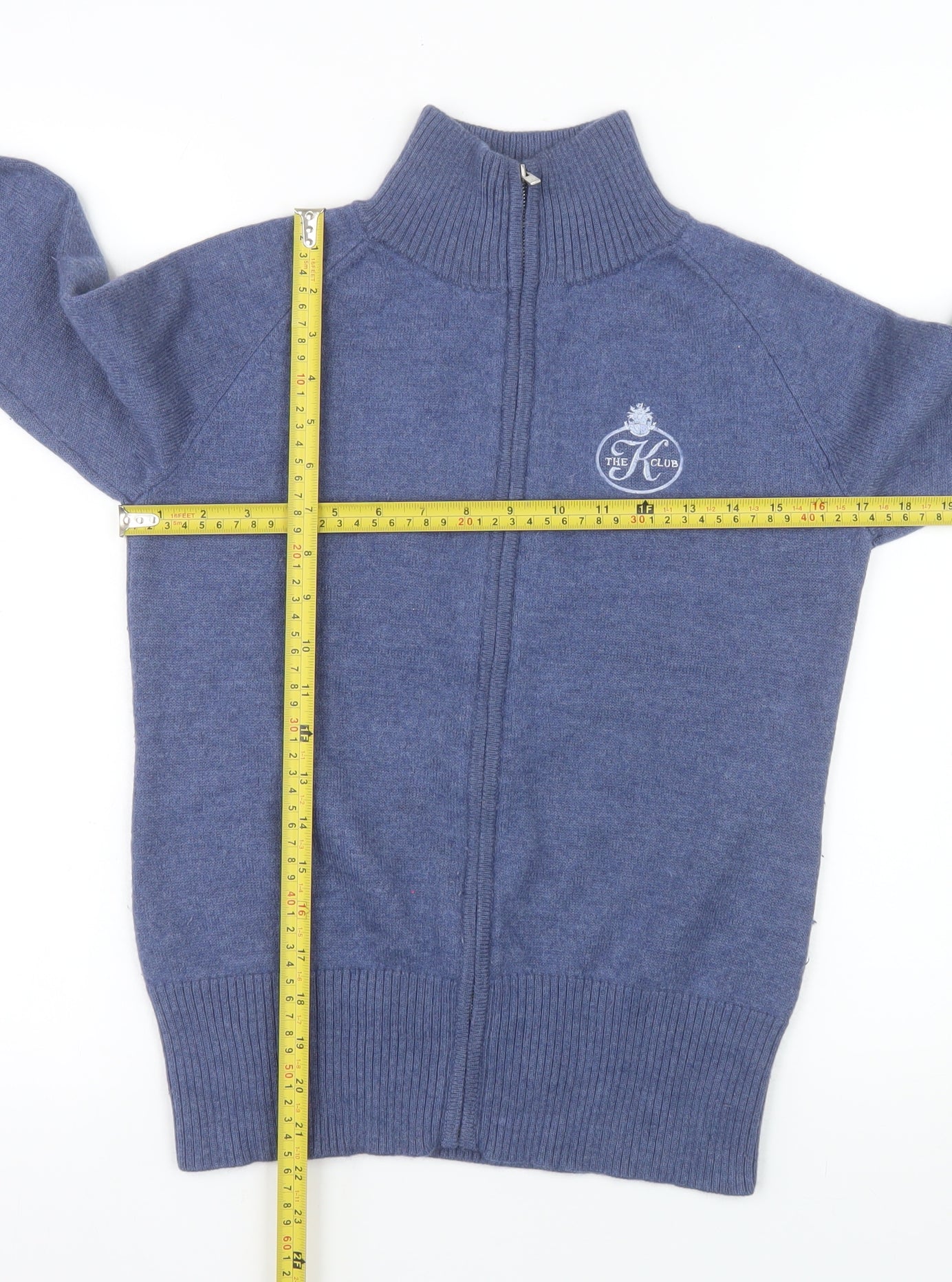 Peter Millar Women’s Blue 100% Cashmere Full Zip Jacket Size S