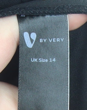 V by Very Women’s Black Off Shoulder Bodycon Dress Size 14