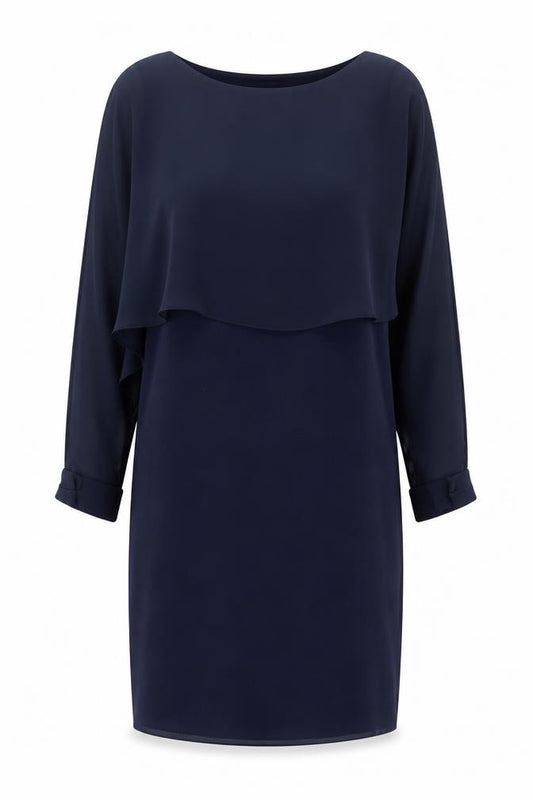 Pala D’Oro Women's Blue Sheath Knee Length Dress M