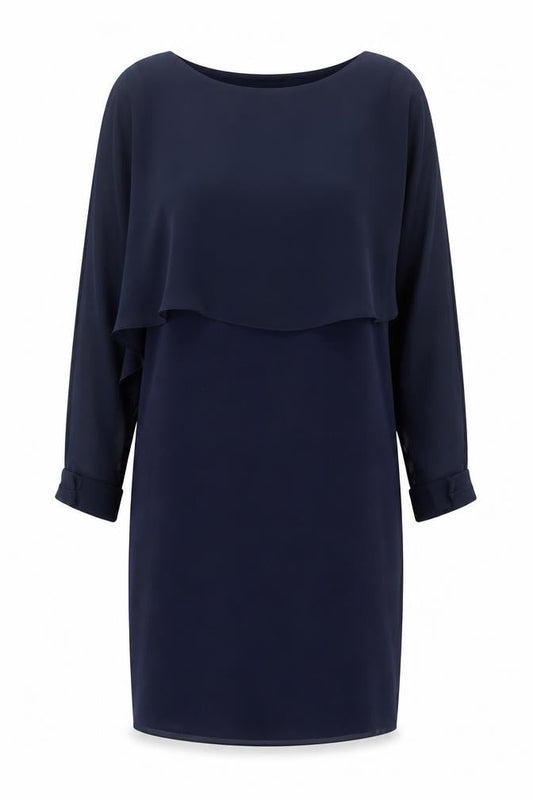 Pala D’Oro Women's Blue Sheath Knee Length Dress M