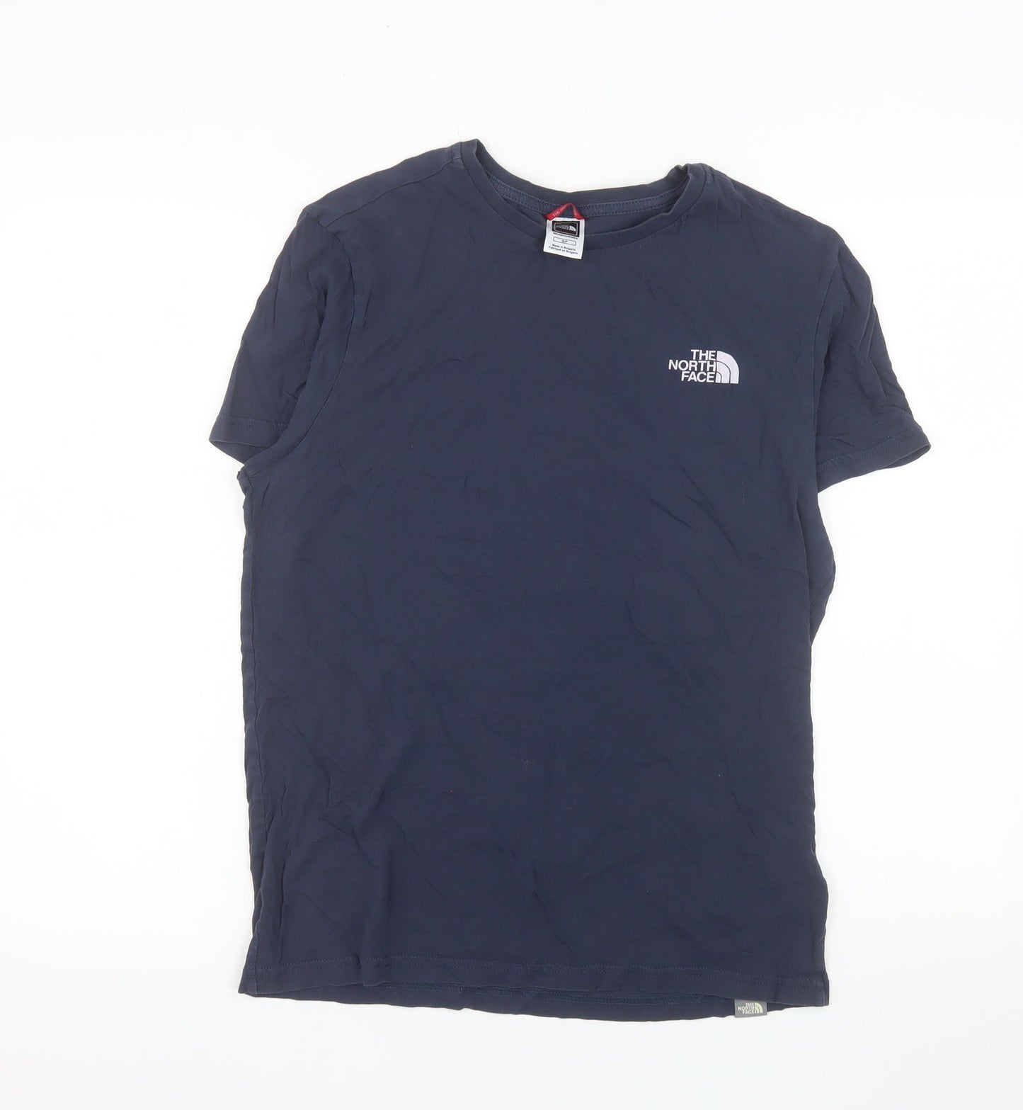 The North Face Men's Navy Blue Cotton Crew Neck T-Shirt Size S