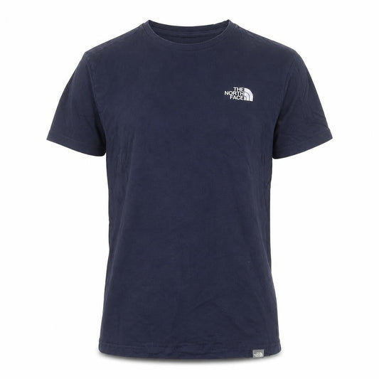 The North Face Men's Navy Blue Cotton Crew Neck T-Shirt Size S