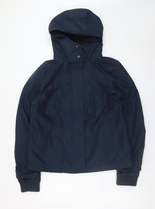 Springfield Men's Blue Hooded Waterproof Parka Jacket Size M
