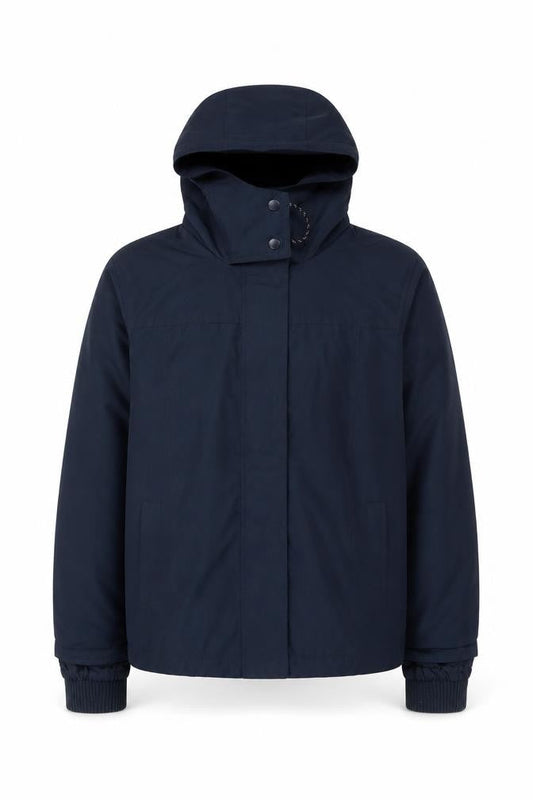 Springfield Men's Blue Hooded Waterproof Parka Jacket Size M