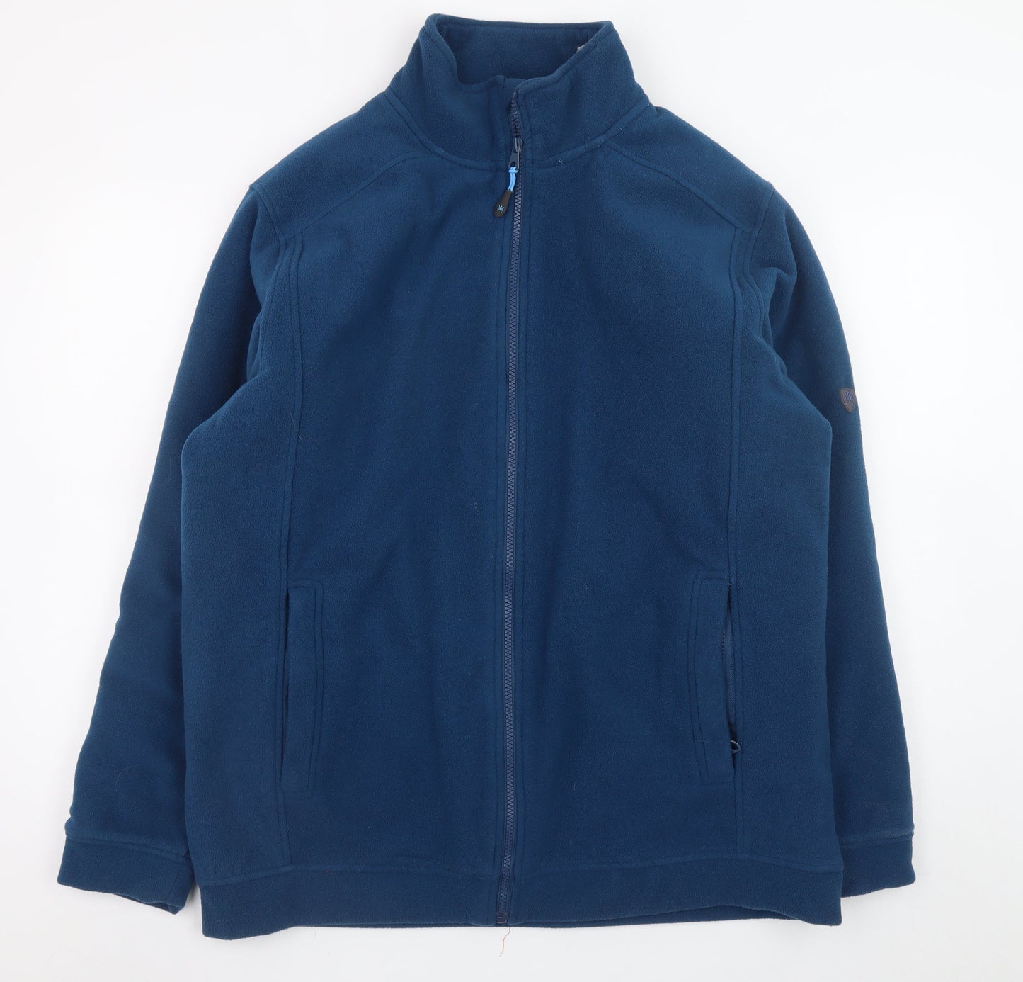 James Pringle Men's Blue Fleece Full Zip Golf Jacket Size L