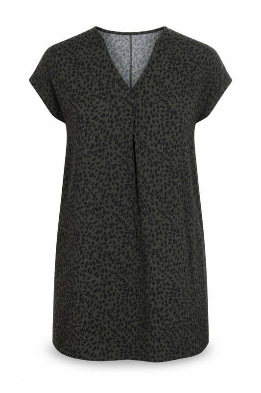 New Look Women Green Animal Print Maternity Shift Dress Size 12