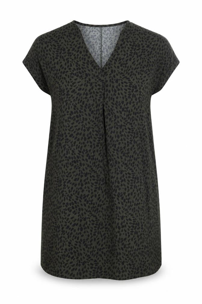 New Look Women Green Animal Print Maternity Shift Dress Size 12