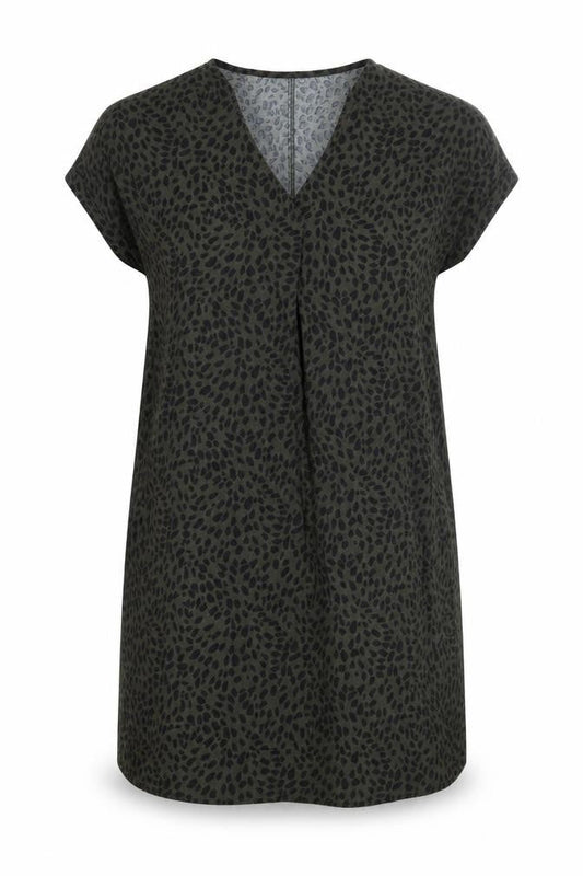 New Look Women Green Animal Print Maternity Shift Dress Size 12