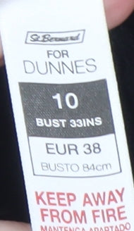 Dunnes Women’s Beige Black Grey Colourblock Knit Shift Dress Size 10