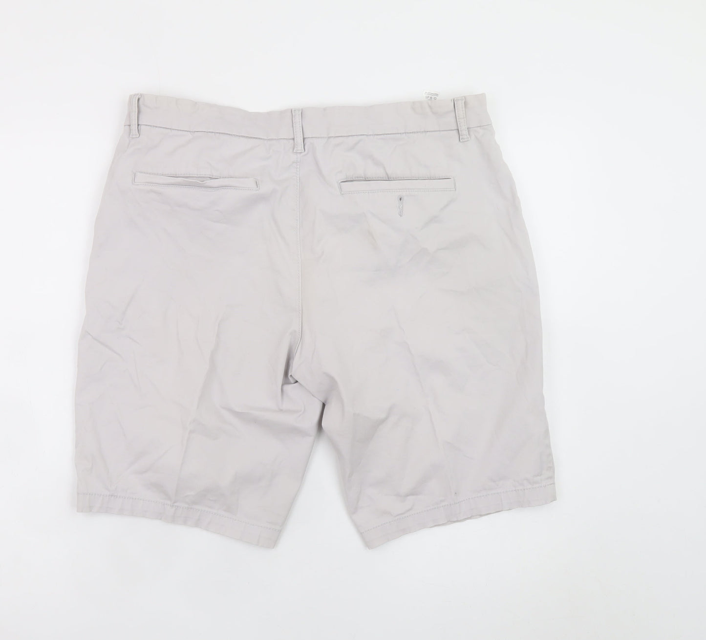 St. Bernard Men’s Beige 36in Chino Shorts Casual Cotton Blend