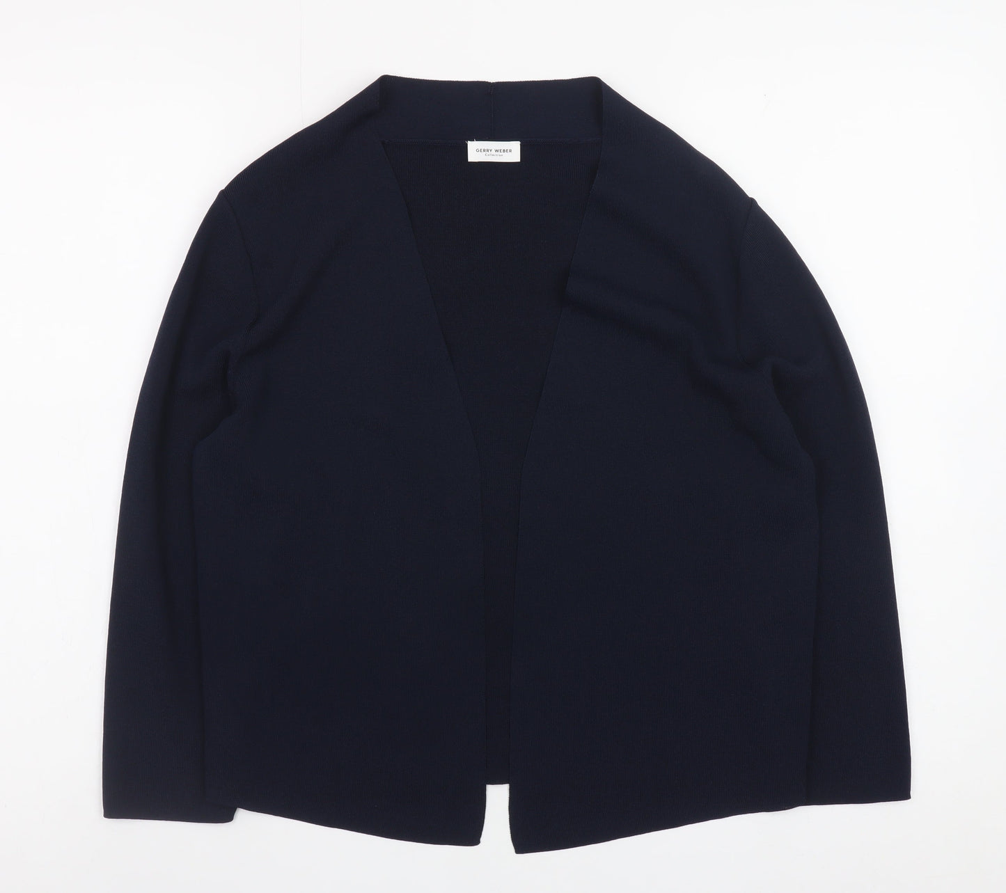 Gerry Weber Women's Blue Viscose Blend Open Cardigan Size 12