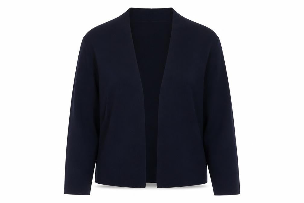 Gerry Weber Women's Blue Viscose Blend Open Cardigan Size 12