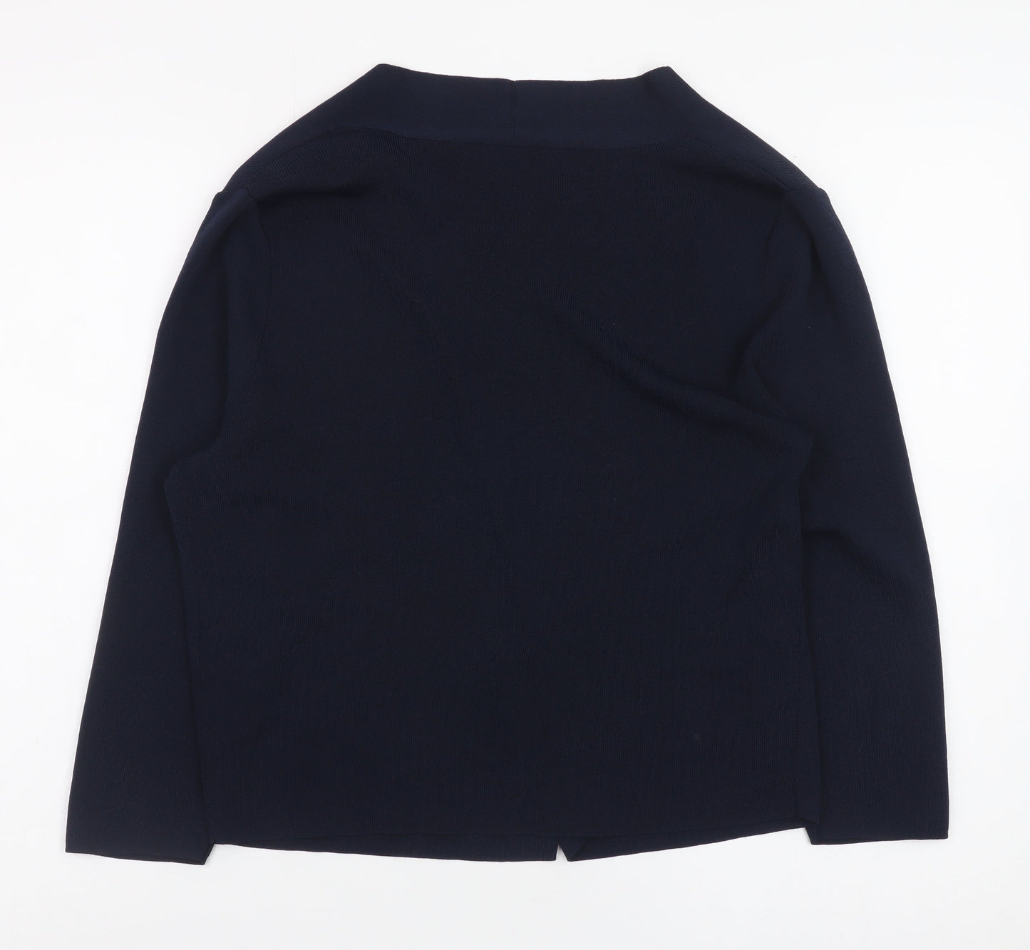 Gerry Weber Women's Blue Viscose Blend Open Cardigan Size 12